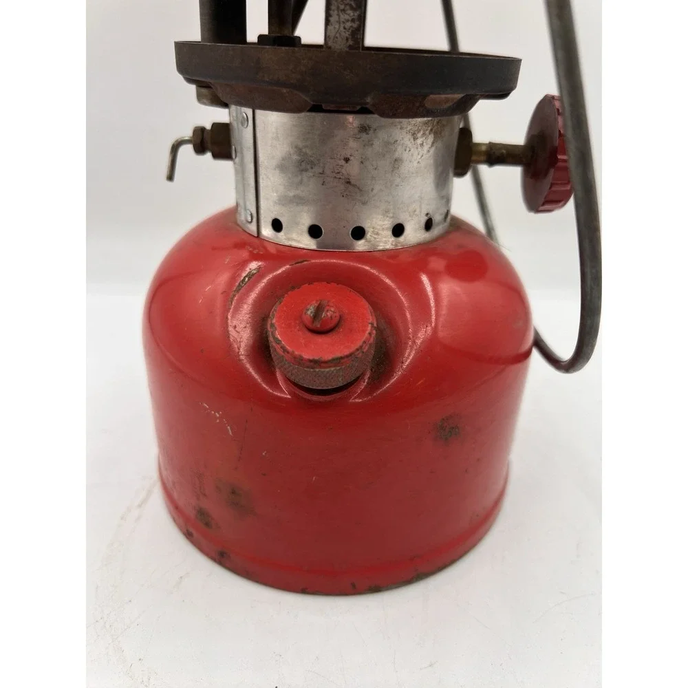 Coleman 200A Lantern - Red Vintage 1955 No Glass